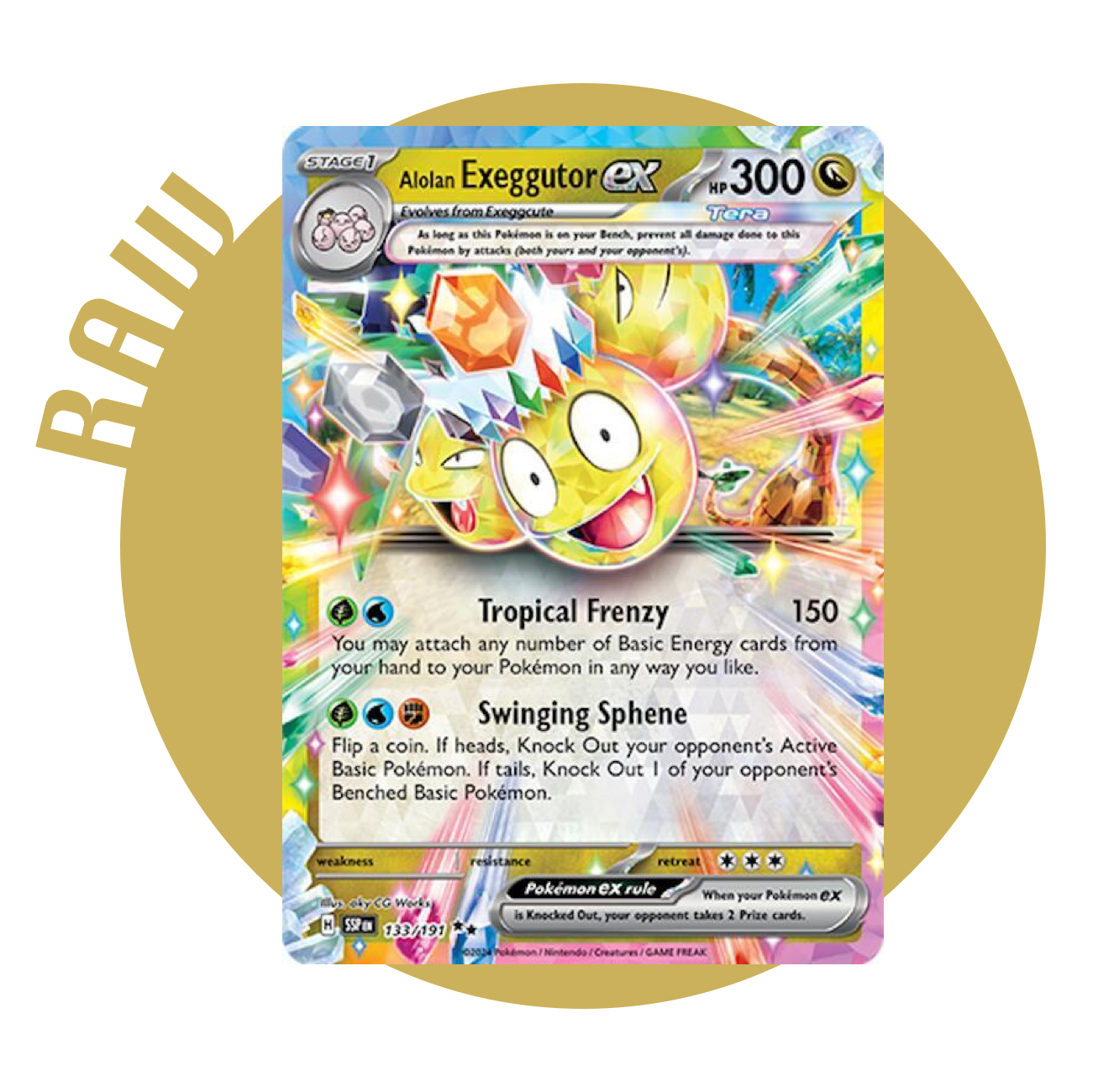Raw - Alolan Exeggutor ex 133/191