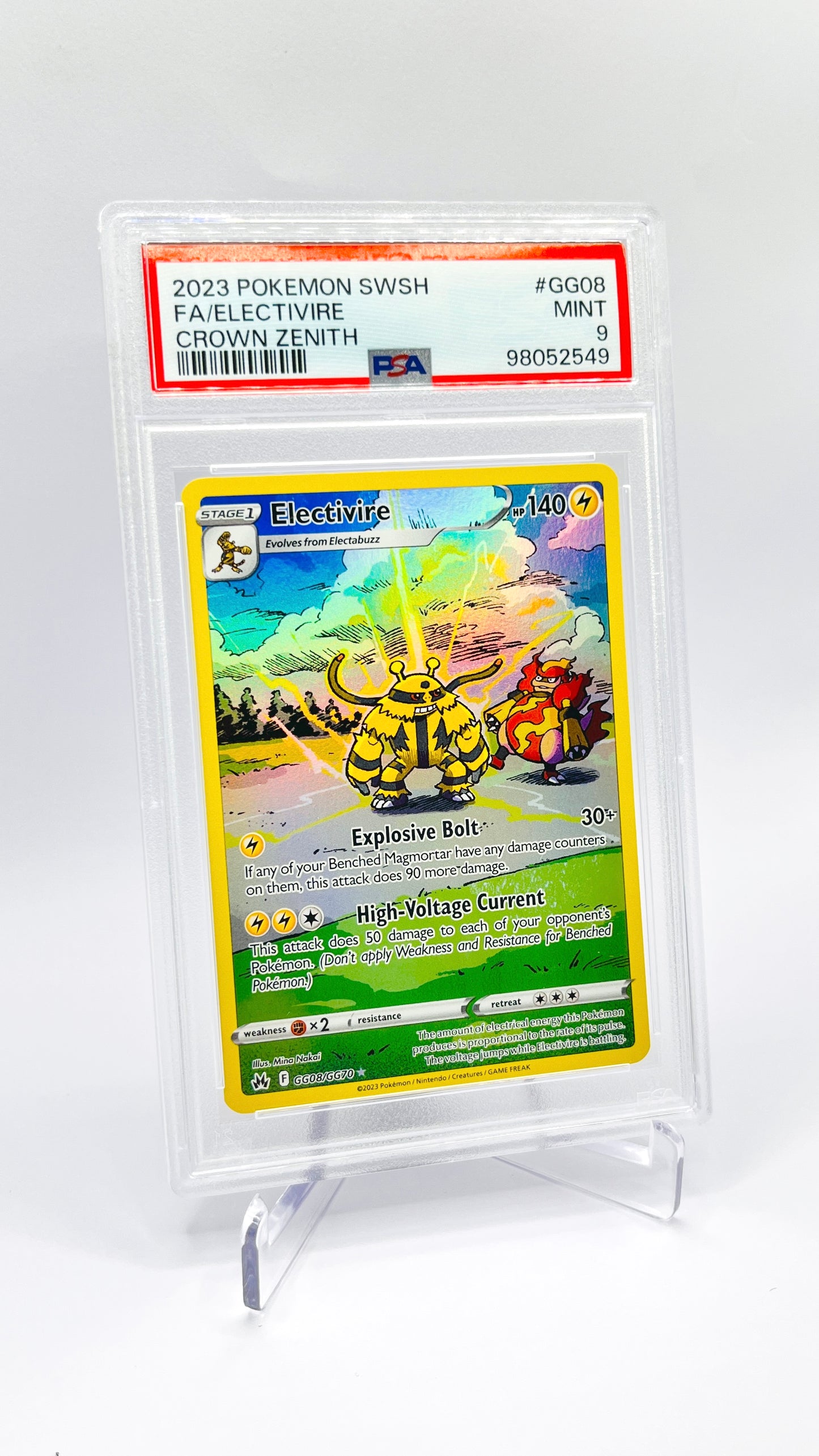 PSA 9 - Electivire GG08/GG70 (Mint)