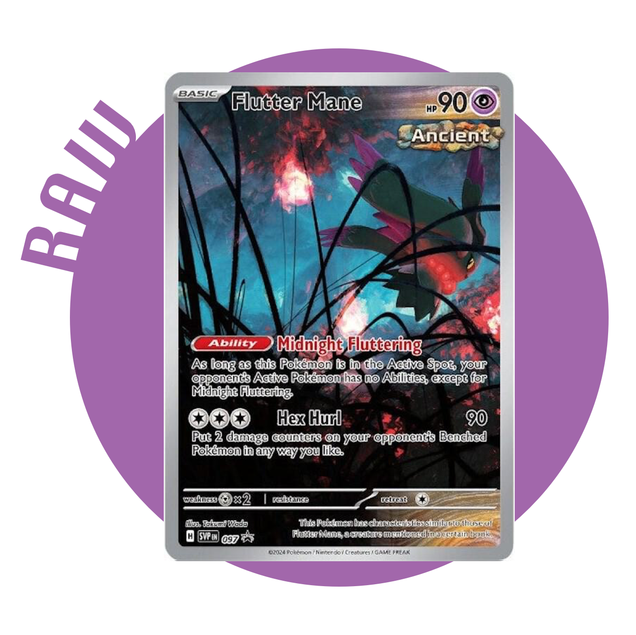 Raw - Flutter Mane 097 Pokemon Center Exclusive