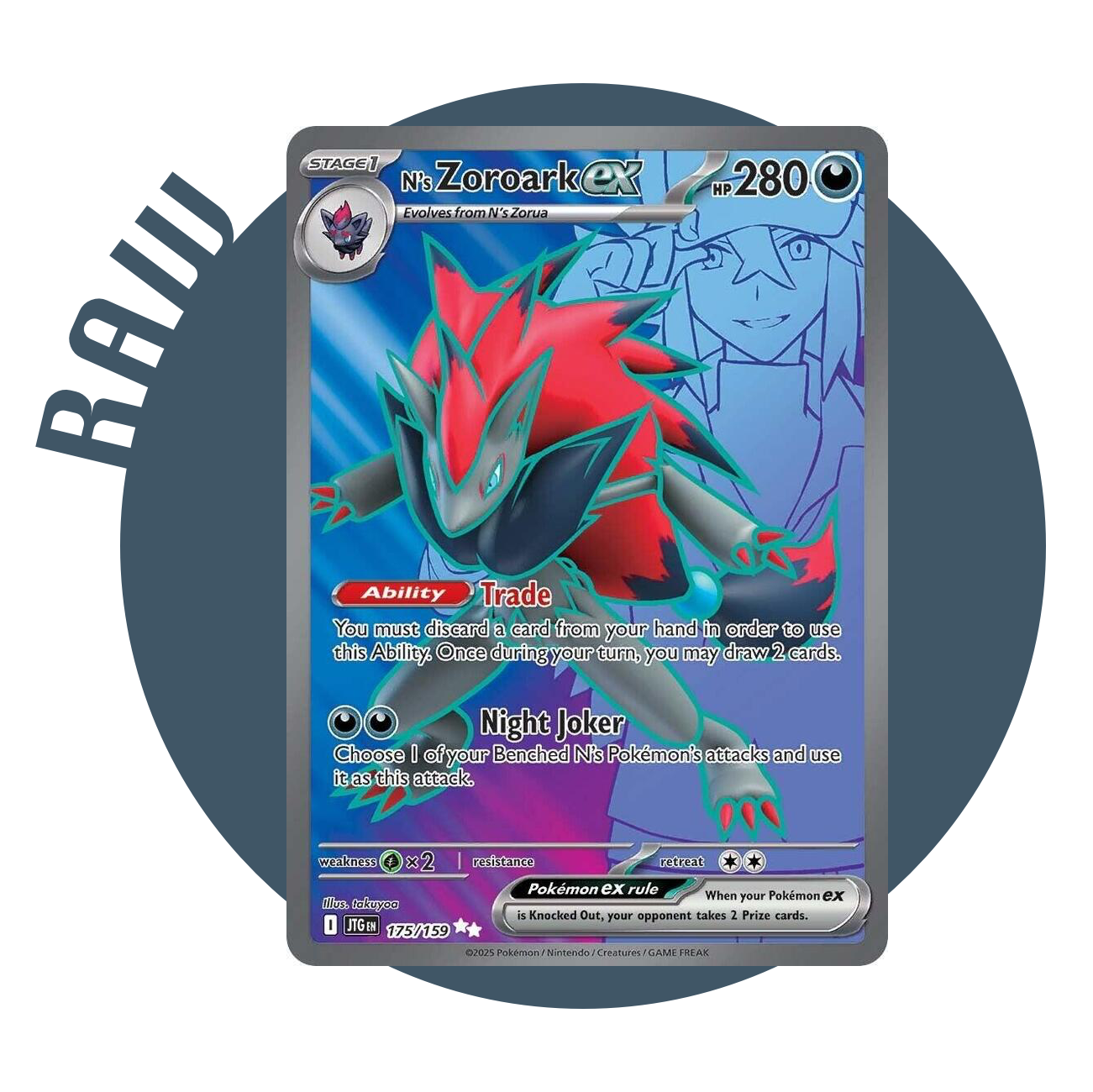 Raw - N's Zoroark ex 175/159