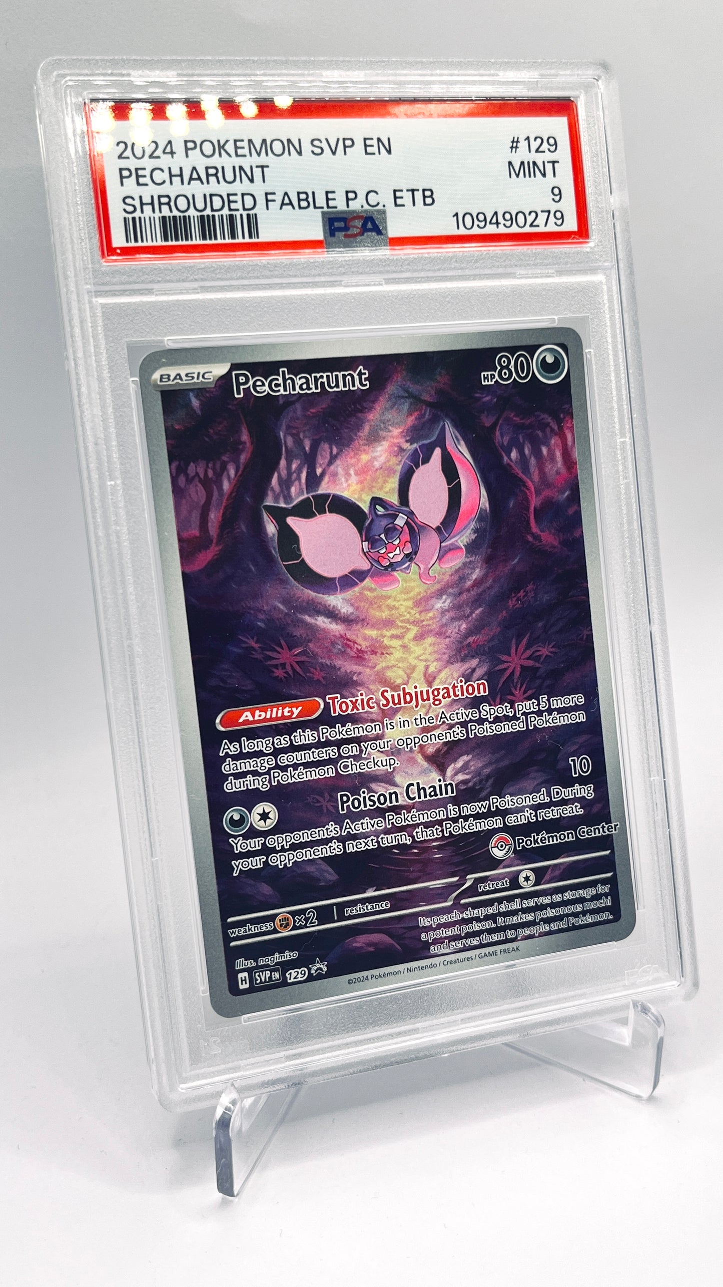 PSA 9 - Pecharunt 129 Pokemon Center (Mint)