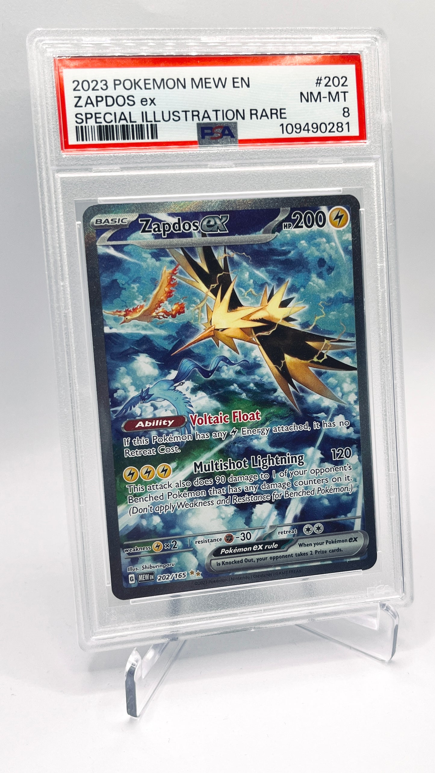PSA 8 - Zapdos 202 (Near Mint)